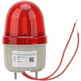 thumbnail image 1 of Luz de señal estroboscópica de 220V CA, perno triangular, luces de advertencia LED rojas fijas, diámetro de 75mm para talleres, barricadas, grúas torre, 1 of 4