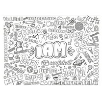 Children's Drawing Roll DIY Coloring Paper Roll Color Filling Graffiti Scroll F7