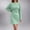 A0810-Green, variant on QUINDOS Womens Dresses 2025 Crew Neck Bodycon Long Sleeve Party Club Dresses Summer Solid Color Hip Wrap Slim Mini Knee High Womens Dresses