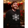 thumbnail image 5 of Tstars Men's Christmas Long-Sleeve T-Shirt with Snowflake Design, 5 of 7