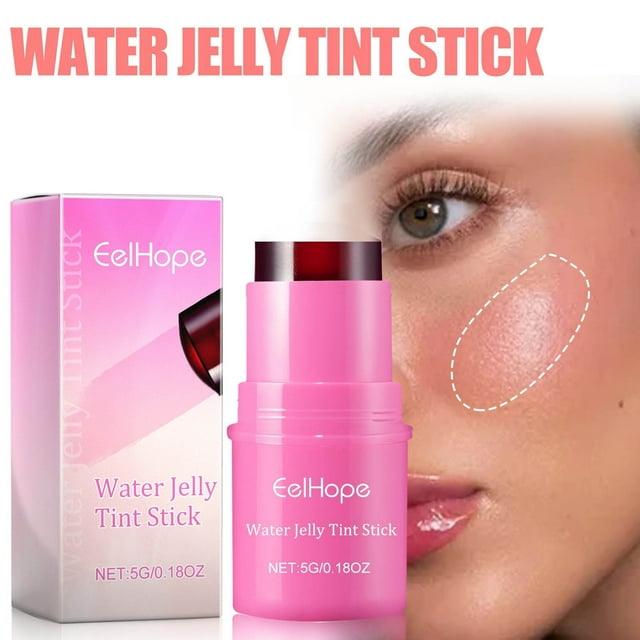 DPTALR Fruit Jelly Color Tone Cool 0.18oz Transparent Lips And Cheek Stains Constructable Watercolor Paint Finish