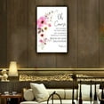 thumbnail image 3 of Psalm 951 with Pink Flower Printable Artoh Come Us Sing Print Christmas Bible Verse Wall Art Room Decorative Poster Landscape Painting Decoration, 3 of 6
