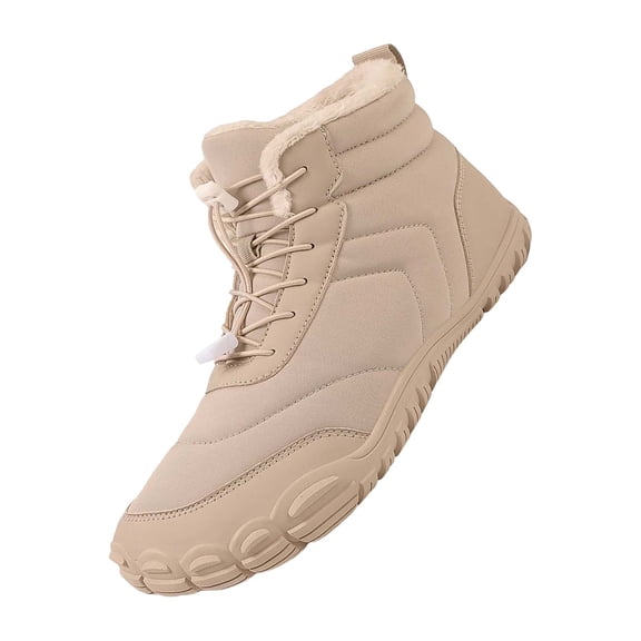 NOKIO Men'S Padded Winter Walking Boots Plush Warm Cotton Shoes Wear And Anti Slip Snow Boots Five Finger Cotton Shoes Outdoor Sports Shoes Men's And Women's Hiking Shoes Men'S Lined Winter Boots