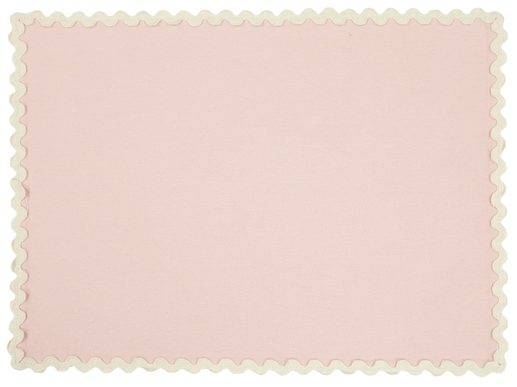 Easter Ric Rac Trim 4 pack Table Placemat Set - 14" x 19" Each - 100% Cotton, Multi-color