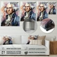 thumbnail image 4 of Designart "George Washington Portrait Revolutionary Icon" President/Political Metal Wall Art Prints, 4 of 5