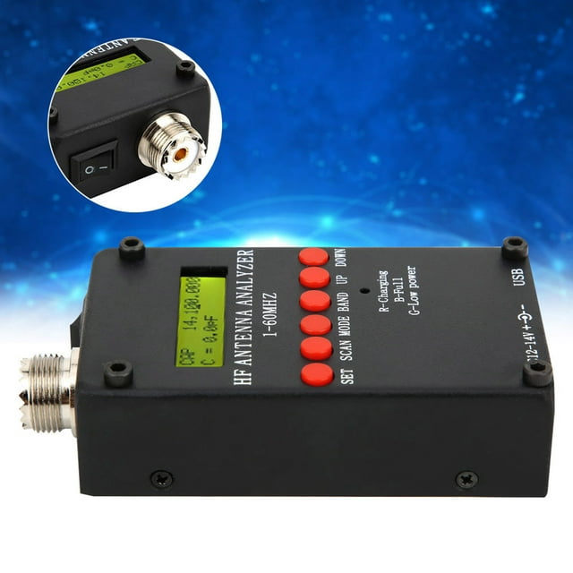 Meter Antenna Analyzer Radio Accessory Mini60 1-60MHz DC12-14V for APP PC Software