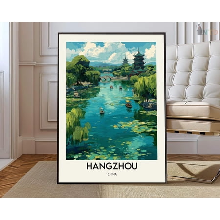 Hangzhou West Lake China Poster Unframed Paper Print