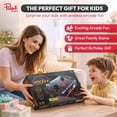 thumbnail image 4 of Air Hockey Game with LED Lights - Portable Tabletop Air Hockey game  for Kids & Family Fun, Top Air Hockey Table Game with 2 Pushers  2 Pucks, Compact Arcade Style Air Hockey Game Table for Home, 4 of 7