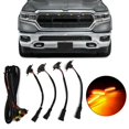 thumbnail image 3 of 4 Pcs Smoke Front Grille LED Lights Raptor Style for Ram 1500 Worldwide Exported, 3 of 5