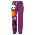 thumbnail image 4 of Xmyrz Halloween Womens Pants Sweat Pants Buched Ghost Leisure Adorable Stylish Pumpkin Pockets Print Lounge Pants Casual Trouser, 4 of 4