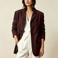 thumbnail image 2 of hlysgo Womens Old Money Aesthetic Jacket Winter Suede Y2K Outerwear Faux Leather Jackets Fall Fashion 2026 Trendy Coats with Pockets Wine,S, 2 of 6