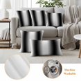 thumbnail image 3 of White Black Outdoor Pillow Covers, Waterproof Decorative Throw Pillowcases Set of 2, Modern Gradient Vertical Stripes Geometric Couch Cushion Cases with Zipper for Outside Patio Garden Sofa 20"x20", 3 of 9