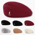 thumbnail image 1 of Kangol 504 Casquette Plate pour Hommes & Femmes - Chapeau d'Hiver Rouge, 1 of 2