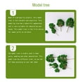 thumbnail image 3 of Modelo árbol Wosthever 10 piezas diseño carril paisaje plástico 8,5 cm Decoración del hogar 4,5 cm, 3 of 6