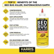 Harris Bed Bug Killer with Diatomaceous Earth 8oz. 2 Pack