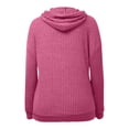 thumbnail image 2 of Mercatoo Kids Girls Ribbed Knit Ho𝐨dies Sweatshirts Oversized Trendy Plain Pullover Shirts Fall Winter Warm Thermal Clothes, 2 of 7