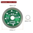 thumbnail image 2 of Unique Bargains Diamond Blade 4' 105mm Diamond Saw Blades Diamond Cutting Wheel with 20mm Arbor Green, 2 of 5