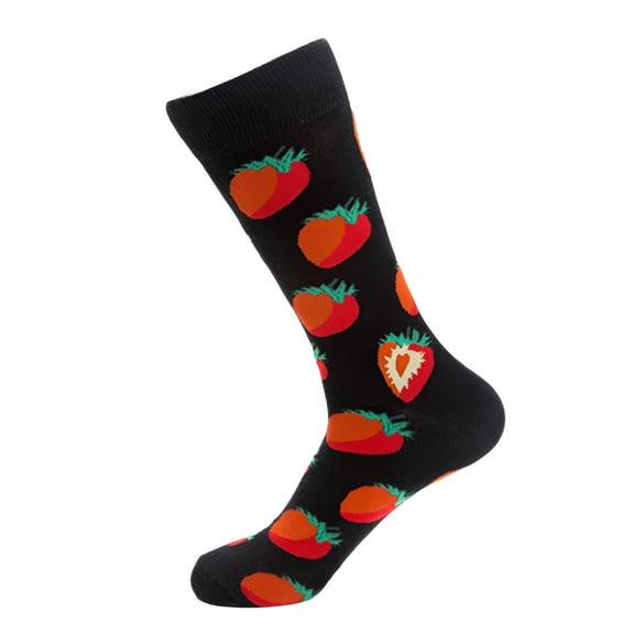 TELOLY Crew Socks for Men,Anatomical Fit Athletic Socks,Pure Cotton Boys Crew Socks,Style1