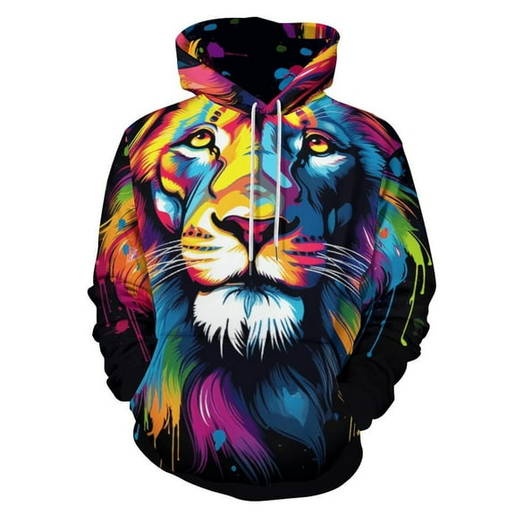 Animals Lion Tiger Men's Women New Sweatshirt Hoodie Men's Plus Size Sweatshirt Hooded Sweatshirt 3d Printed Street Men's Cloth