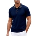 thumbnail image 2 of Mens Big & Tall Athletic Golf Shirts Plus Size Short Sleeve Workout T-Shirts for Men Pullover Button Collared Casual Tees Tops M-4X, 2 of 6
