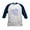 Navy/White, variant on - UNICORN KISSES And MERMAID WISHES Baseball Jersey - Kids Cotton Baseball Jersey, 3/4 Sleeve Shirt