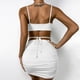 thumbnail image 5 of Conjunto de 2 piezas de traje de falda corta sin mangas sólido Sexy de moda de verano para mujer Pompotops  lopia989950, 5 of 6
