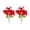 Red, variant on Faux Silk Hibiscus Flowers Artificial Tropical Flower Stems Table Centerpiece for Vase Wedding Home Decor 2-Pack Hot Pink