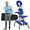 Blue, variant on XgoodX Portable Massage Chair,Foam Therapy Chair Height Adjustable Tattoo Chair,Folding Travel Spa Chairs Face Cradle Salon Massage Chair with Carrying Bag-Burgundy
