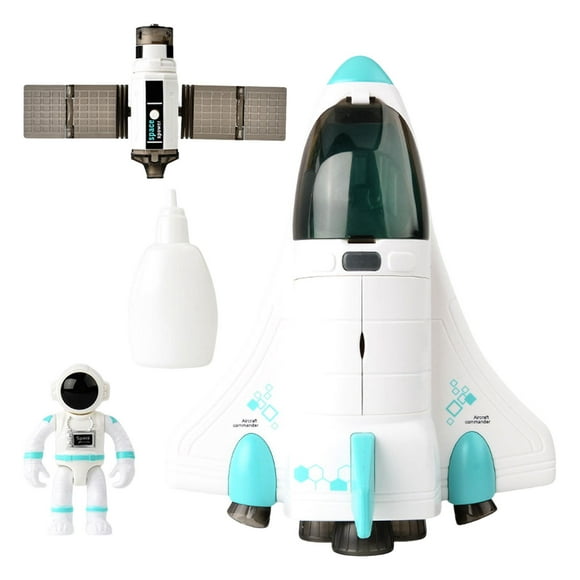 Space Shuttle Mission rocket toys Rocket Ship Lights up space toys Girls Kids Shuttle blue
