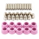 thumbnail image 2 of Consumibles de cortador de plasma ANGGREK Kit de electrodos de Boquilla 40 piezas para Antorcha SG55 AG-60, 2 of 8