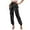 Black, variant on Commuting Sequined Fashionable Form-Fitting High-Waisted Casual Pants for Women – Pull-On Elastic Waist, Stretch Sparkly Party Club Night Out Dance Joggers