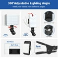 thumbnail image 2 of KEINXS 60 LED Rechargeable Selfie Light for Phone Clip on 3*10 Brightness Levels Portable Phone Ring Light for iPhone and Computer Camera Photography Zoom Meetings Three Modes Adjustable, 2 of 8
