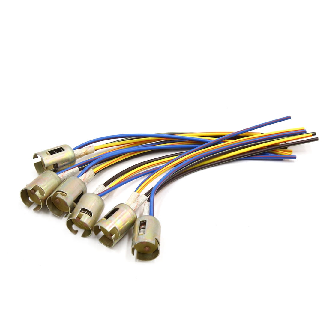 Electrical Contact With The One Lead Wire To Each Lamp Socket