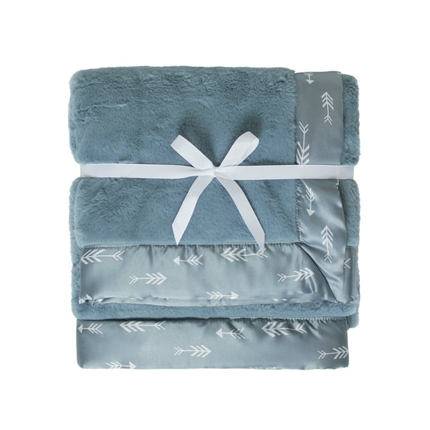 Modern Moments by Gerber Baby & Toddler Boy Plush Blanket with Satin
