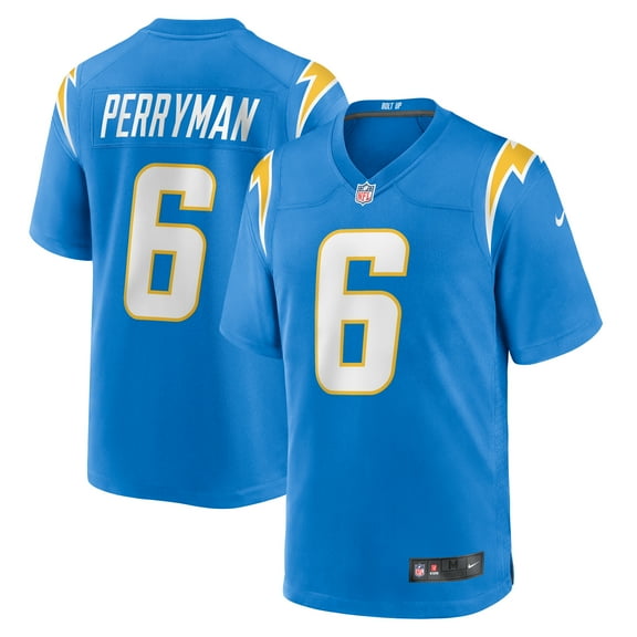 Men's Nike Denzel Perryman Powder Blue Los Angeles Chargers Team Game Jersey