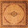 thumbnail image 1 of Ahgly Company Indoor Square Medallion Orange Traditional Area Rugs, 4' Square, 1 of 1
