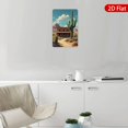 thumbnail image 5 of 1pc Metal Wall Art Sign, 8x12 Inches, Vintage Rustic Design Featuring Desert Landscape, Perfect for Home, Office, Garage, Cafe, or Bar Decor, UV Resistant & Rustproof, Ideal for Indoors & Outdoors, 5 of 7
