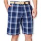 thumbnail image 1 of Dockers Shorts casuales para caminar a cuadros para hombre, azul, 38 Dockers Caminando, 1 of 1