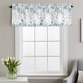 thumbnail image 2 of Rod Pocket Window Valances Summer Ocean Shell Starfish Short Kitchen Curtains Teal Gradient Coral Window Treatment Drapes for Bedroom Bathroom Living Room 56x16In,1 Panel, 2 of 9
