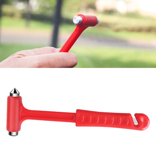 Martillo rompeventanas para automóviles, martillo de seguridad de alta dureza, martillo para ventanas de automóviles, martillo de escape de emergencia, rendimiento sólido