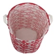 thumbnail image 4 of Howarmer Large Canvas Laundry Hamper, Laundry Basket for and , s Clothes Hamper with Lid, Cute s s Storage Bin Organizer Animal Room Decor, Pink Whale, 4 of 6
