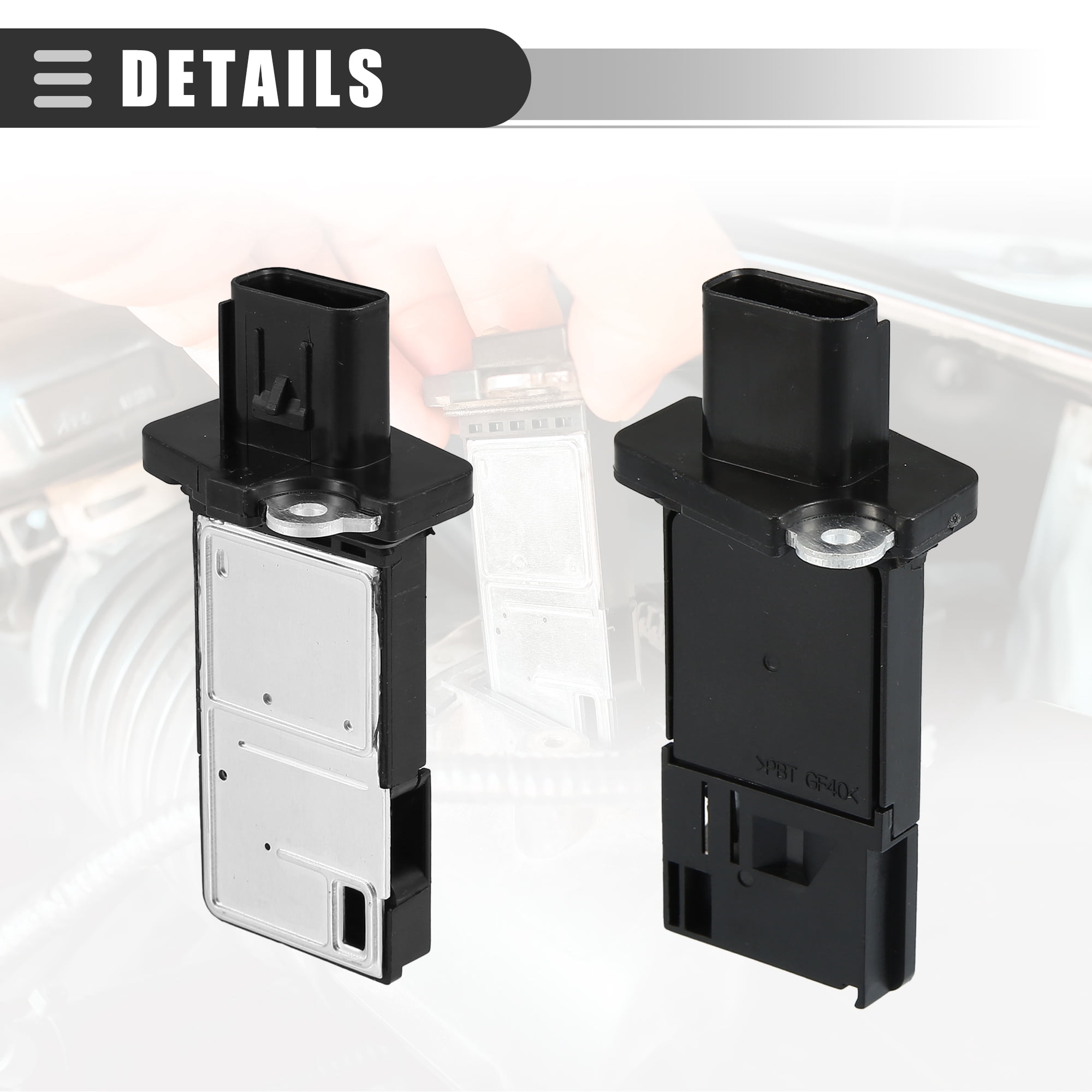 Air Flow Sensor Meter MAF Sensor Airflow Replacement for Ford E150 E250 2004-2014 Plastic AFLS131 Black