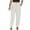 White, variant on RKSTN Womens Pants Woman Color Cotton And Linen Drawstring Elastic Waist Long Straight Pants Soft Loose Straight Leg Hiking Pants