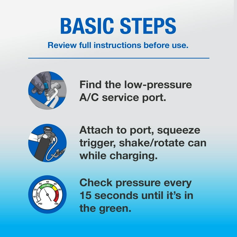 EZ Chill R-134a Auto AC Recharge Kit with Leak Sealer Plus - 18oz
