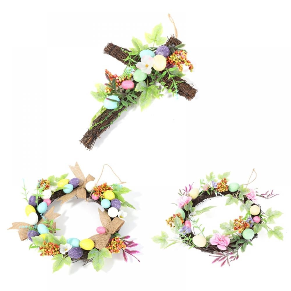 Forzero Easter Wreath Decorations for The Home Spring Eucalyptus ...