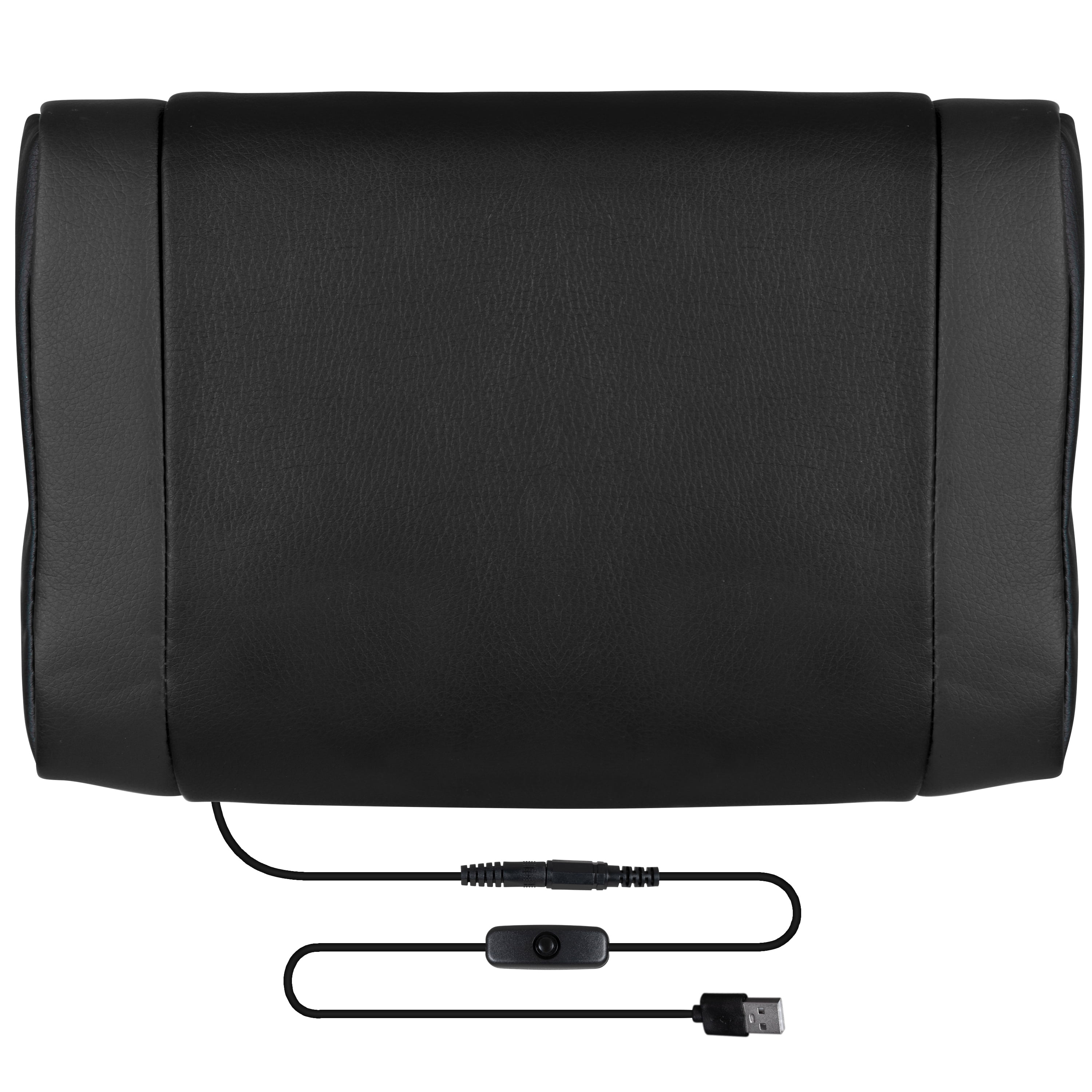 Emma + Oliver Black Ergonomic Gaming Chair -Recline Back/Arms, Footrest, Massaging Lumbar