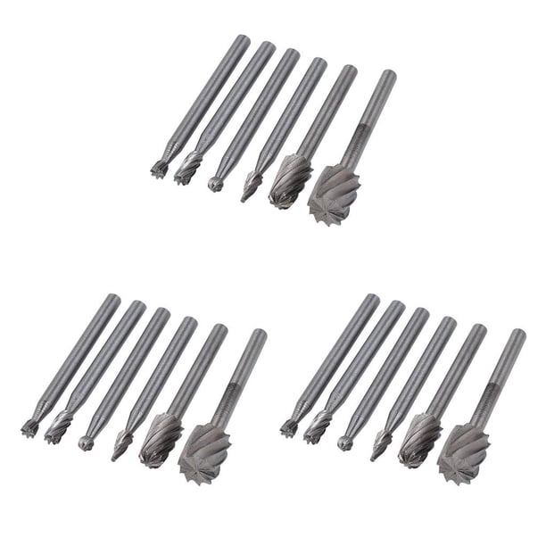 Speravity 6PCS HSS Rotary Multi Tool Burr Routing Router Bit Mill Accesorio Compatible para Type1 NO1 Speravity CBP254493