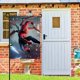 thumbnail image 2 of Spiderman Hombre Araña-bandera de jardín temática. Regalo perfecto para fans, amigos y familiares, ideal para actividades al aire libre y decoración de fiestas.28CM*45CM, 2 of 5