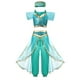 thumbnail image 1 of Disney Elsa Anna Princess Dress Girl Kid Birthday Party Carnival Clothes Cosplay Frozen Encanto Rapunzel Jasmine Mermaid Costume2-3T (100) Gao Jinjia LED, 1 of 2