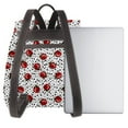 thumbnail image 3 of Easygdp Red Ladybugs On Black Dotted Mochila de Cuero para Mujeres, Bolso de Hombro, Bolsos de Mano de Moda para Trabajo y Viajes, 3 of 4